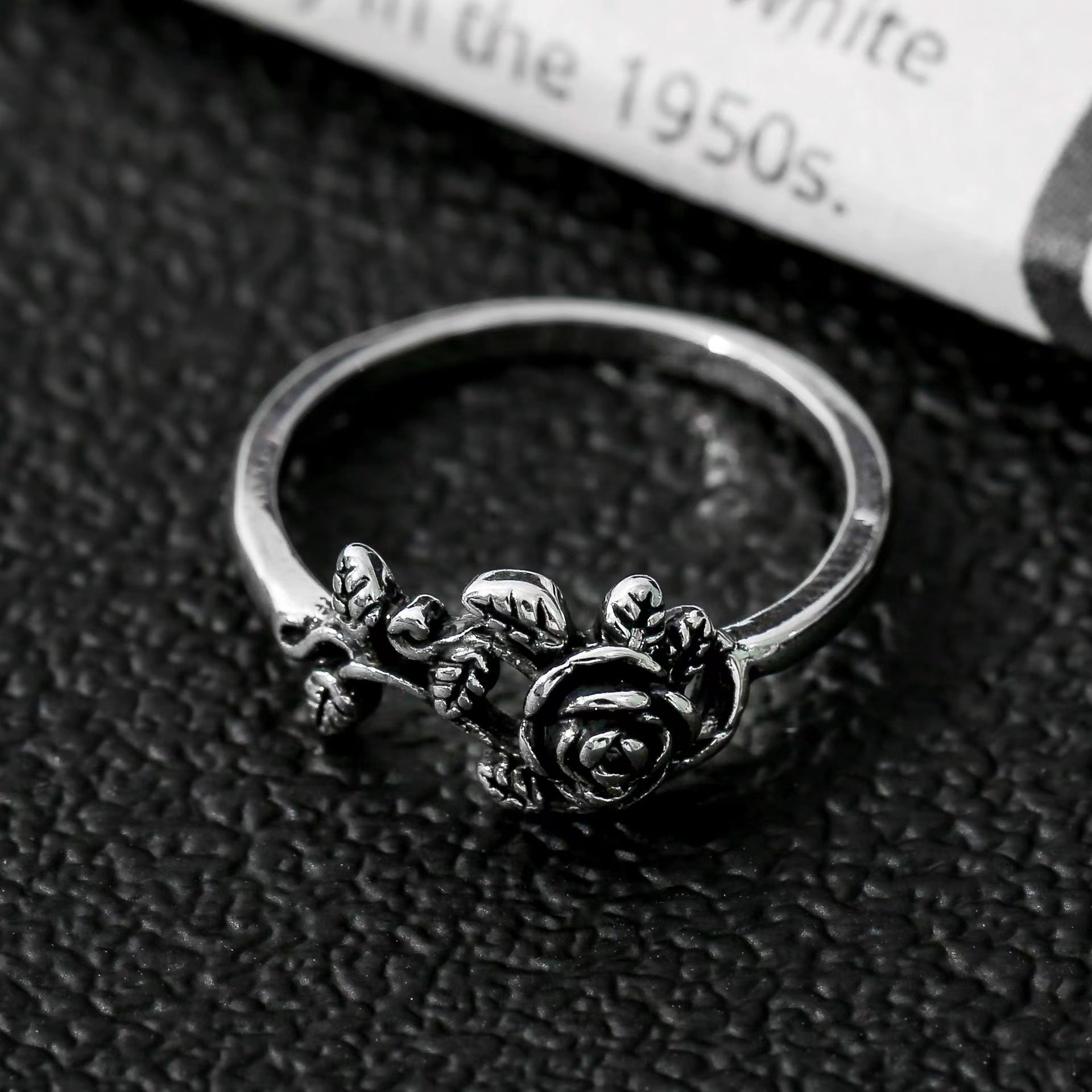 Argent Bague artisanal délicat