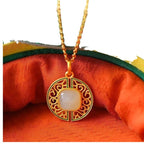 Argent Collier magnifique au style unique