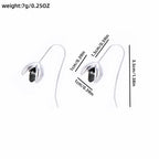 Argent Boucle d'oreille artisanal délicat