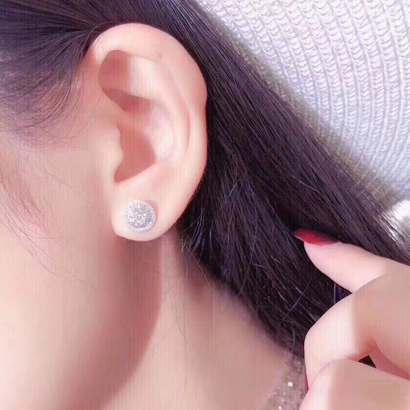 Argent Boucle d'oreille artisanal délicat