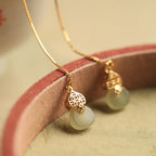 Argent Boucle d'oreille artisanal délicat