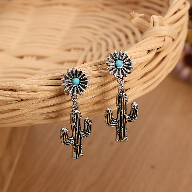 Argent Boucle d'oreille artisanal délicat