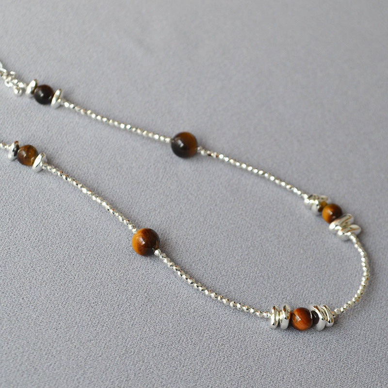 Argent Collier vintage fait main