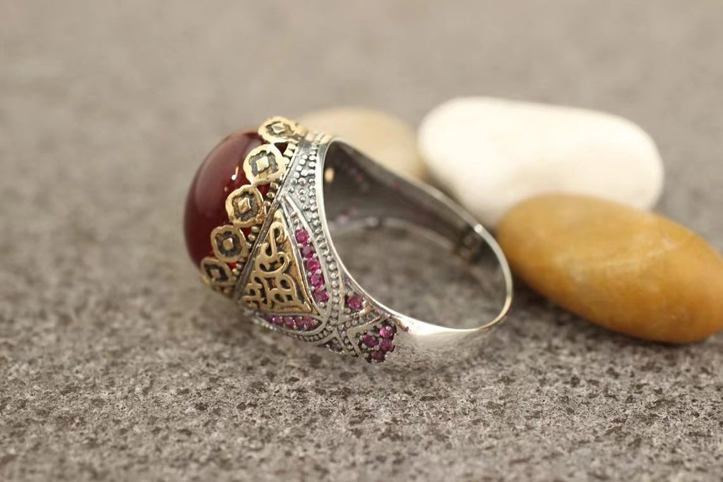 Argent Bague artisanal délicat