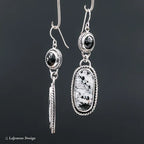 Argent Boucle d'oreille artisanal délicat