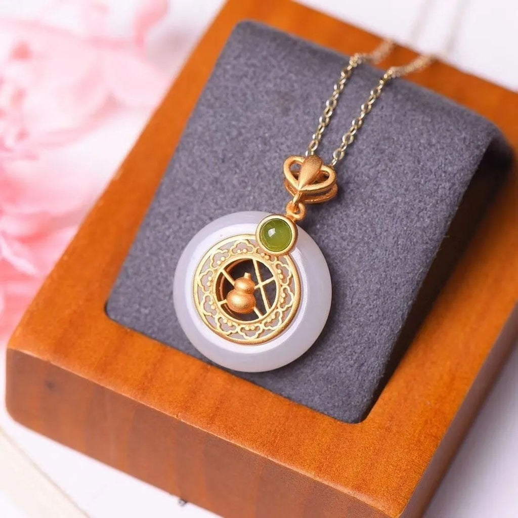 Argent Collier magnifique au style unique