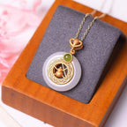 Argent Collier magnifique au style unique