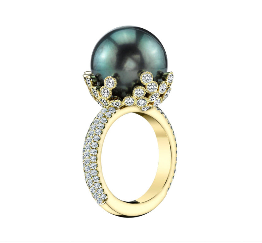 Perle Bague romantique pour moments spéciaux