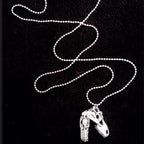 Argent Collier magnifique au style unique