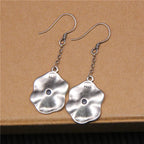 Argent Boucle d'oreille artisanal délicat