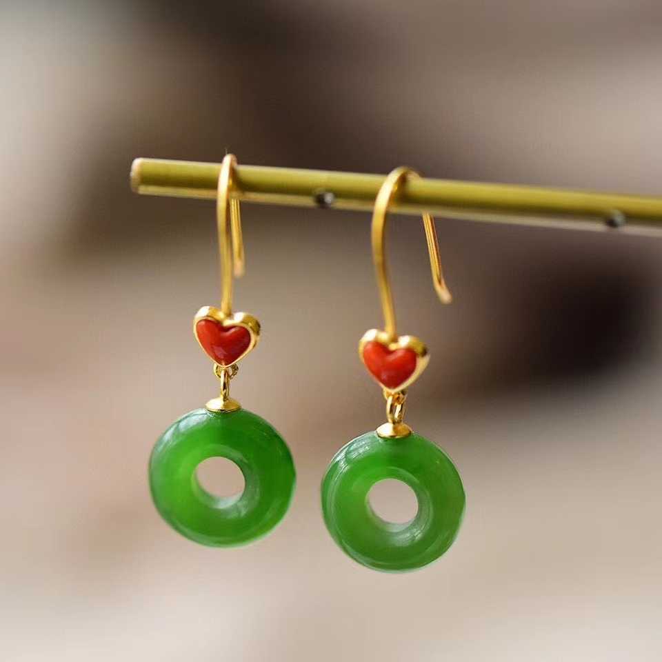 Argent Boucle d'oreille artisanal délicat