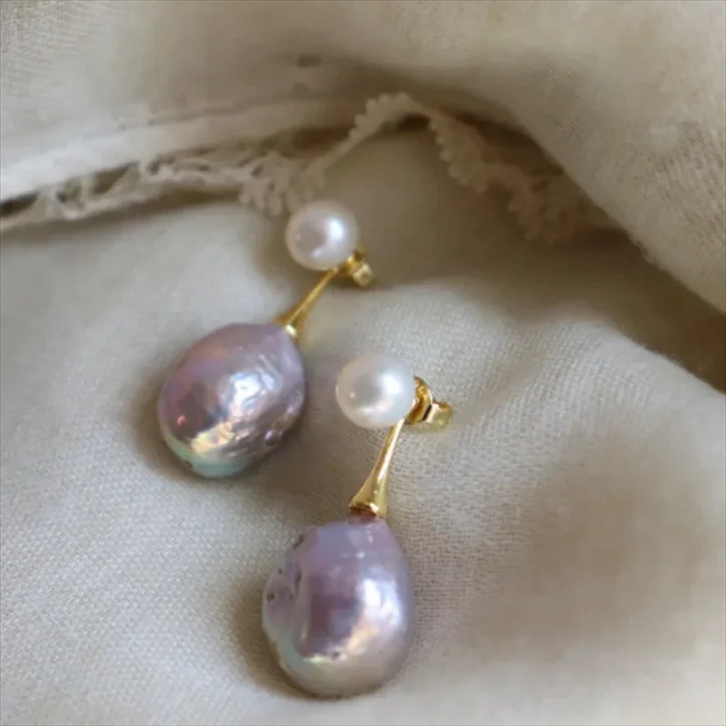 Argent Boucle d'oreille artisanal délicat