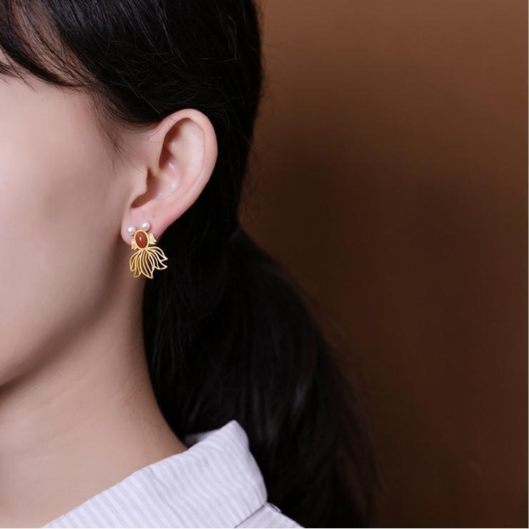 Argent Boucle d'oreille charmant pour toute occasion