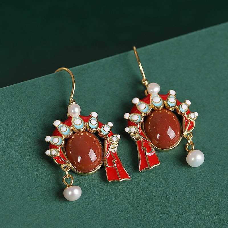 Argent Boucle d'oreille artisanal délicat