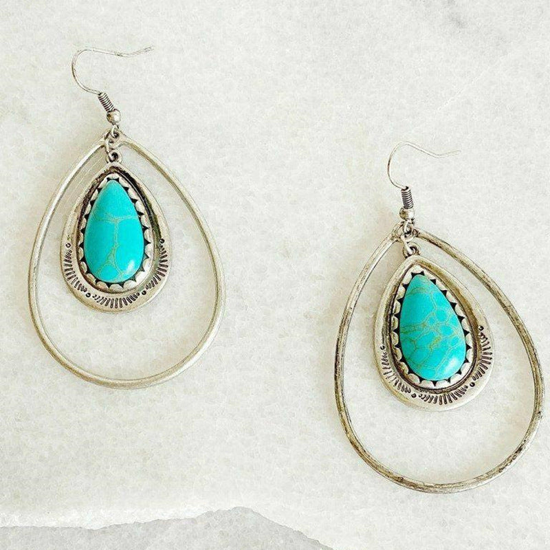 Argent Boucle d'oreille artisanal délicat