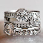 Argent Bague artisanal délicat