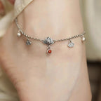 Argent Bracelet de cheville sublime pour tous les jours