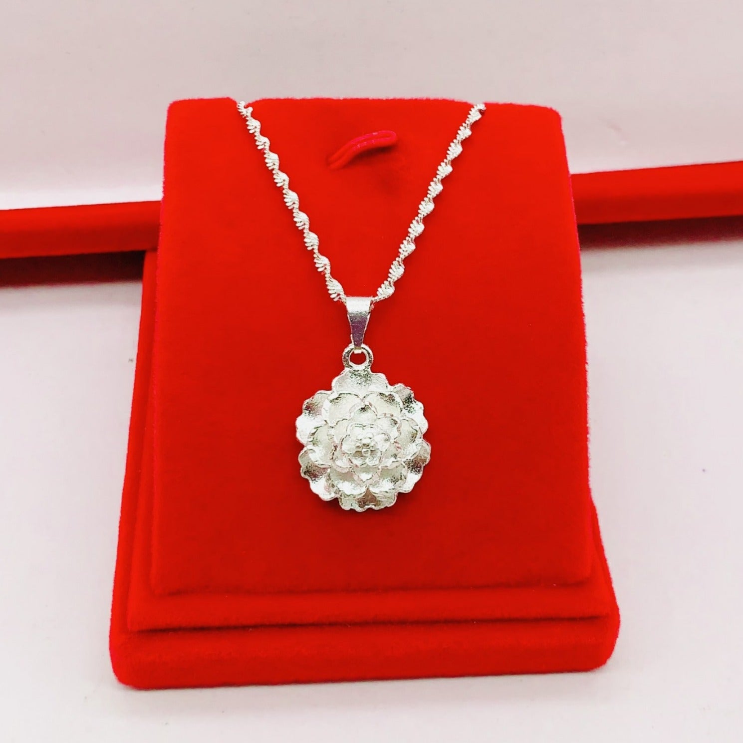 Argent Collier vintage fait main