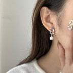 Perle Boucle d'oreille vintage fait main