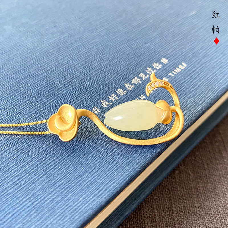 Argent Collier vintage fait main