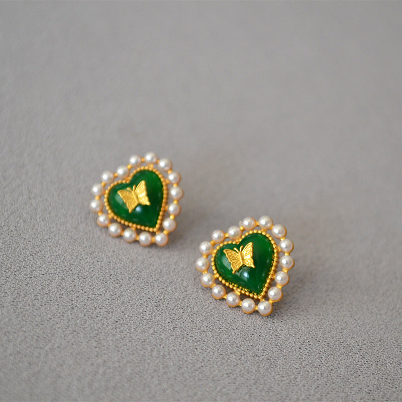 Argent Boucle d'oreille artisanal délicat