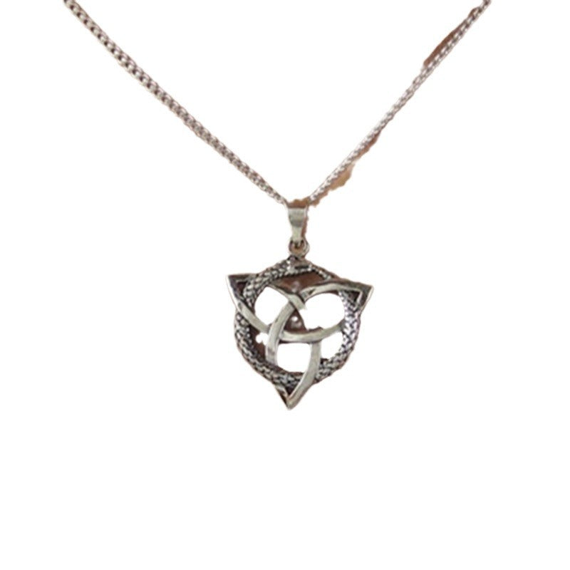 Argent Collier vintage fait main