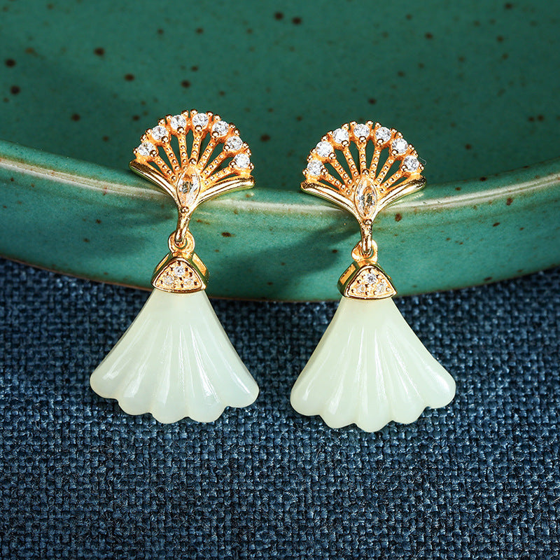 Argent Boucle d'oreille artisanal délicat