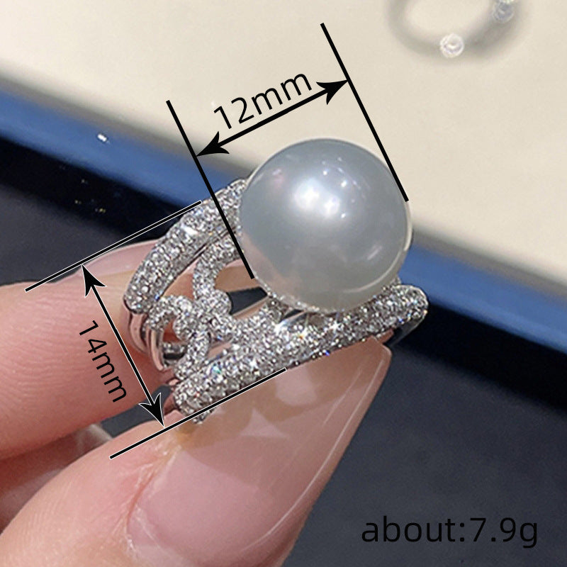 Perle Bague romantique pour moments spéciaux