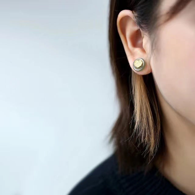 Argent Boucle d'oreille artisanal délicat