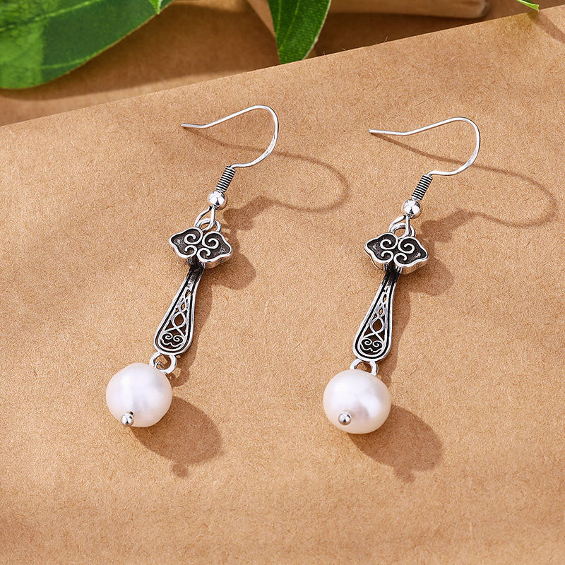 Argent Boucle d'oreille charmant pour toute occasion