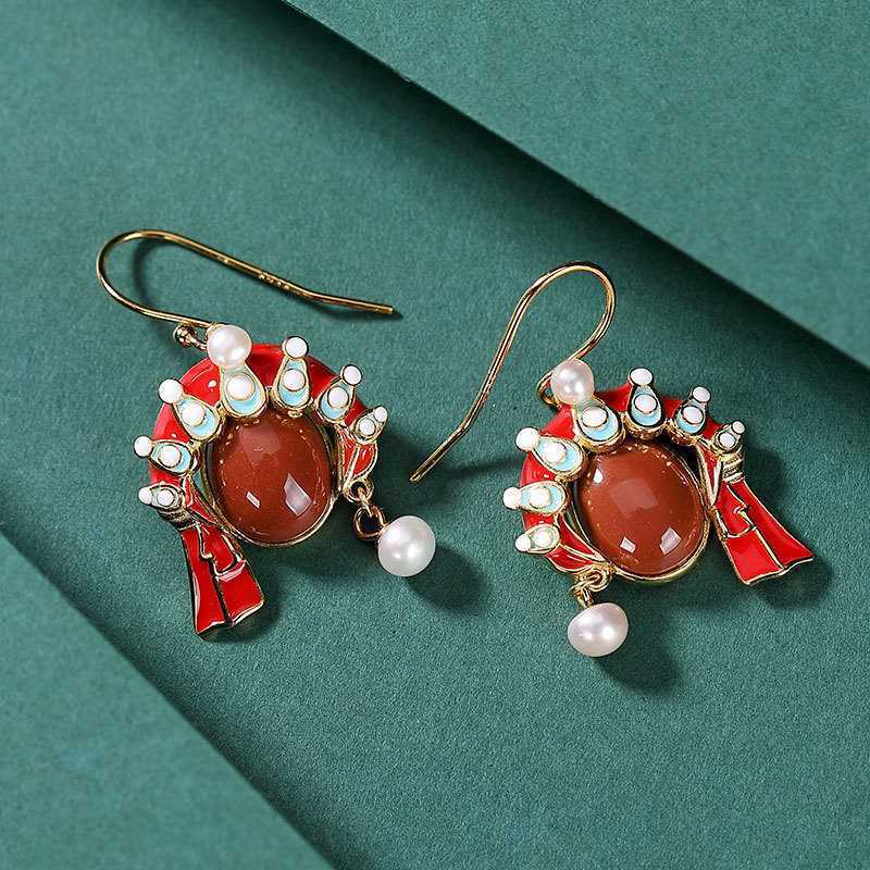 Argent Boucle d'oreille artisanal délicat