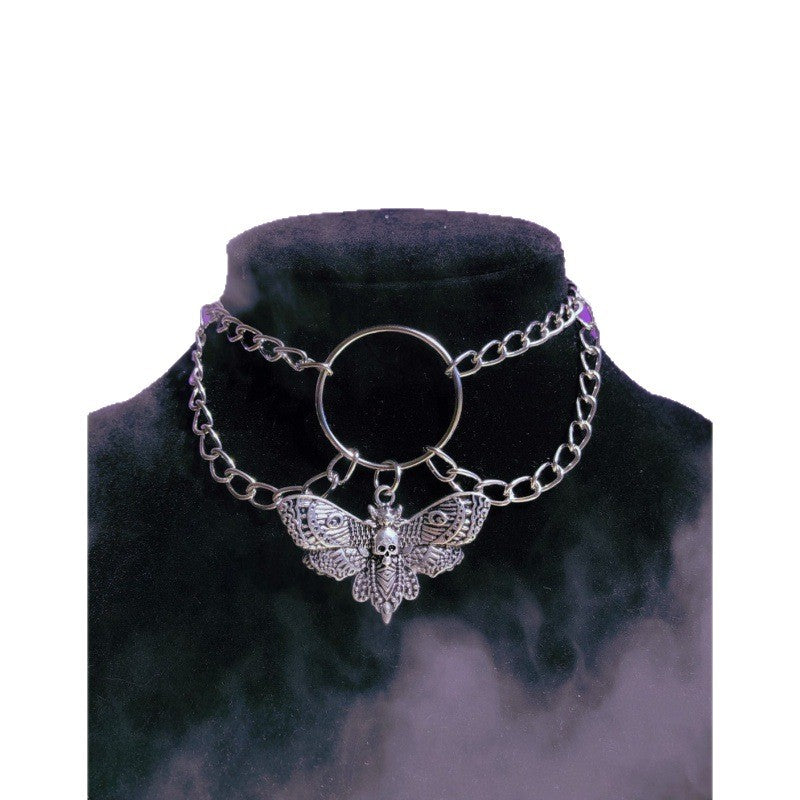 Argent Collier magnifique au style unique