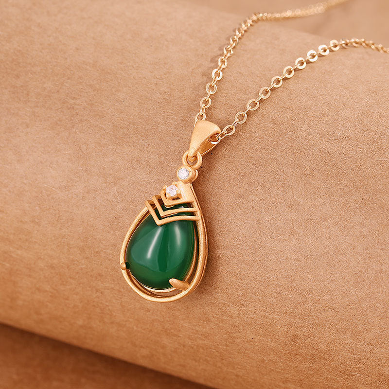 Argent Collier vintage fait main