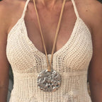 Argent Collier magnifique au style unique