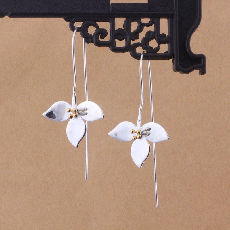 Argent Boucle d'oreille charmant pour toute occasion