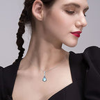 Argent Collier magnifique au style unique