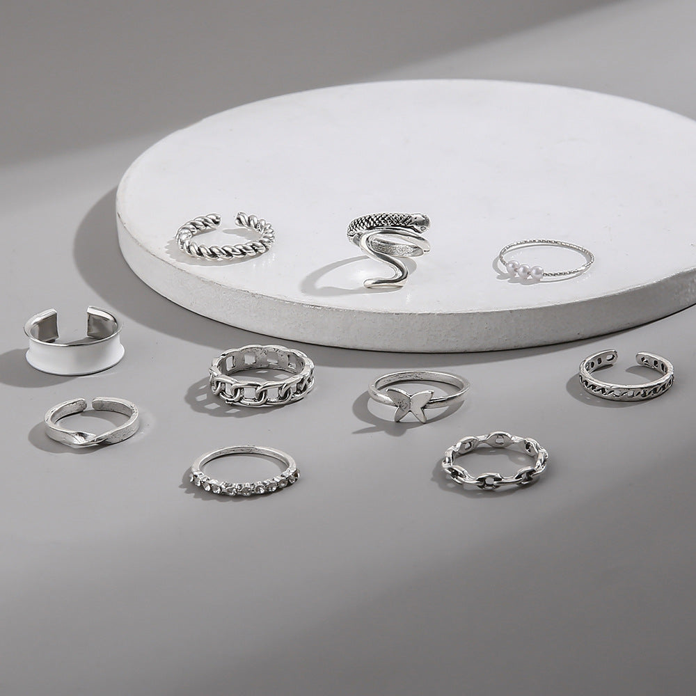 Perle Bague magnifique au style unique