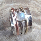 Argent Bague artisanal délicat