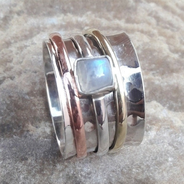 Argent Bague artisanal délicat