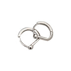 Argent Boucle d'oreille charmant pour toute occasion