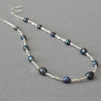 Argent Collier magnifique au style unique