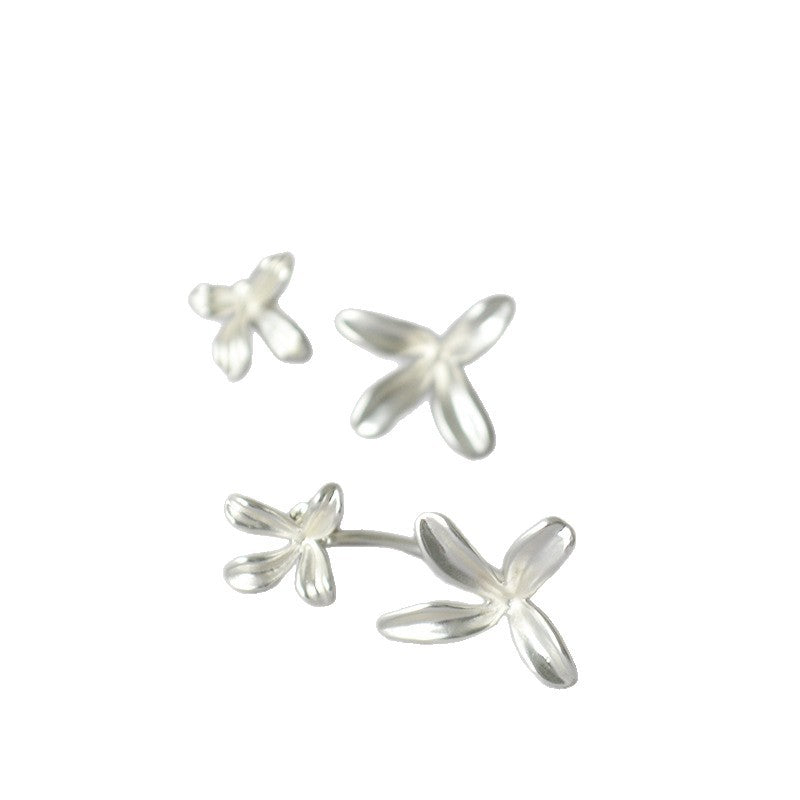 Argent Boucle d'oreille artisanal délicat