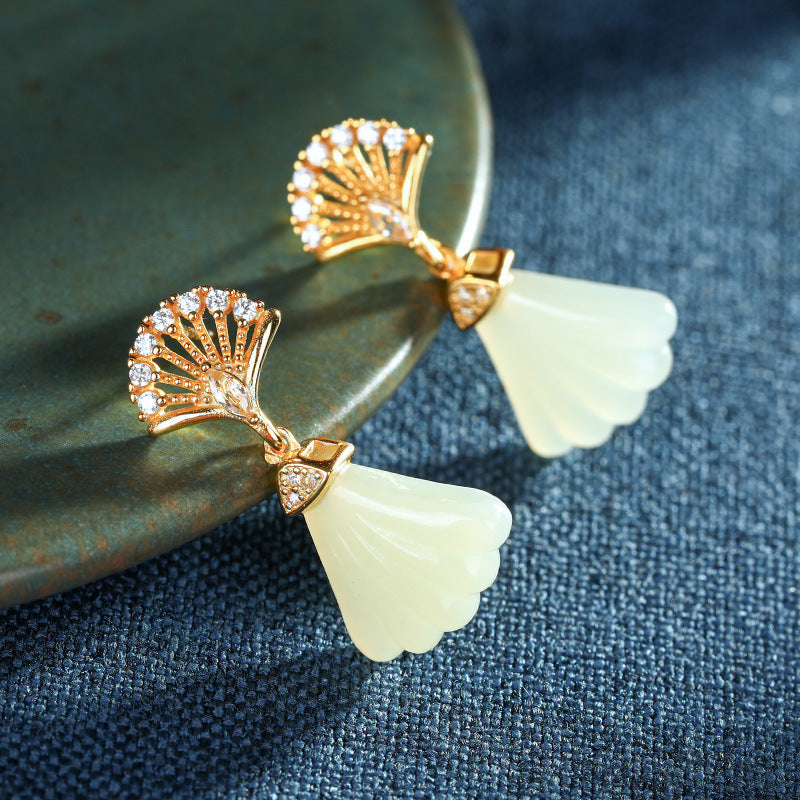 Argent Boucle d'oreille artisanal délicat