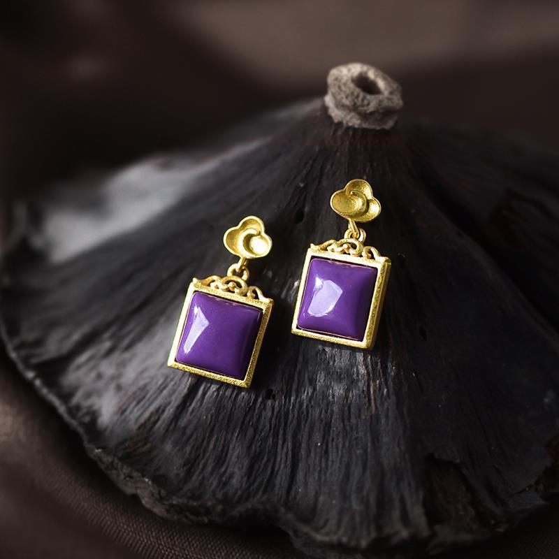 Argent Boucle d'oreille artisanal délicat