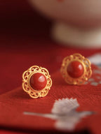 Argent Boucle d'oreille artisanal délicat