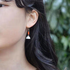 Argent Boucle d'oreille artisanal délicat