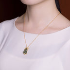 Argent Collier magnifique au style unique