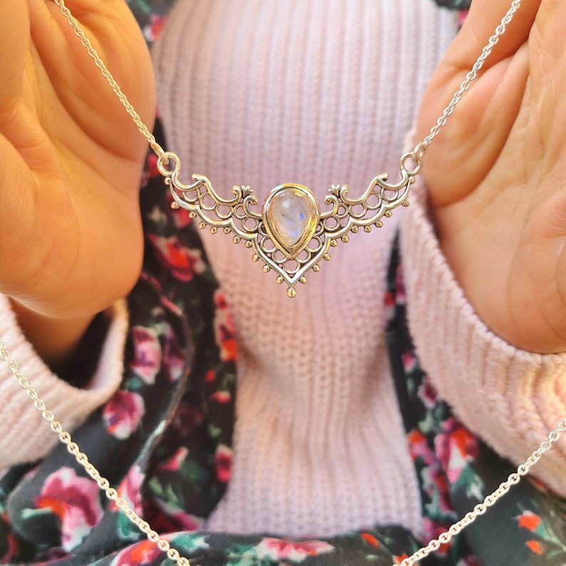 Argent Collier romantique pour moments spéciaux
