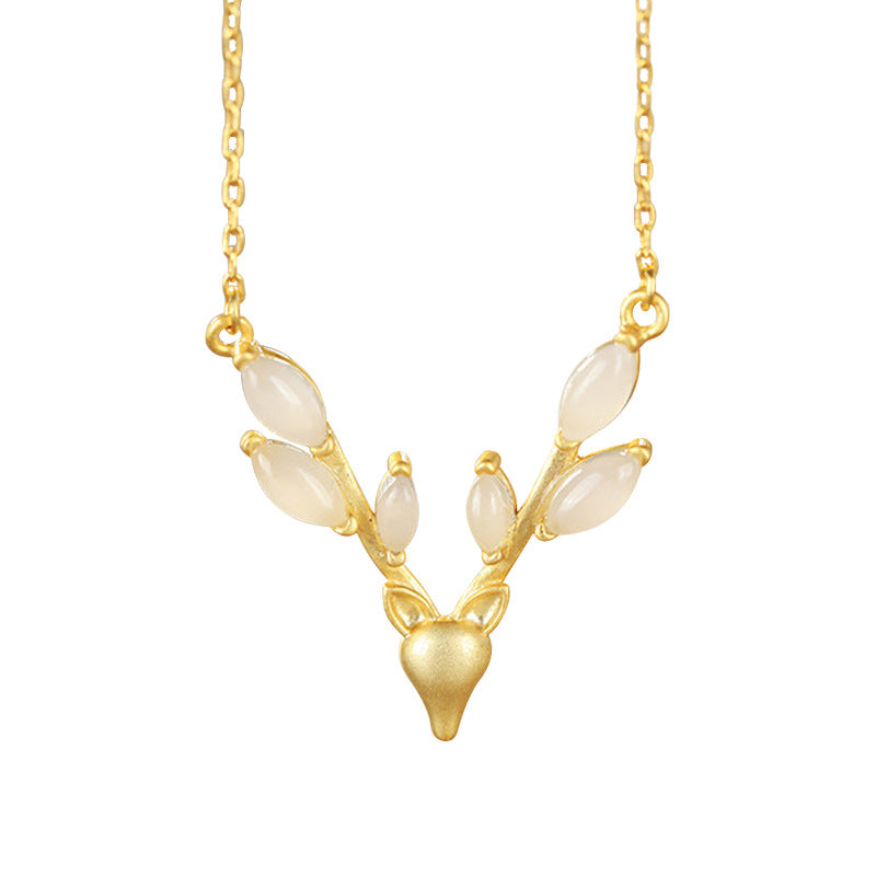 Argent Collier magnifique au style unique