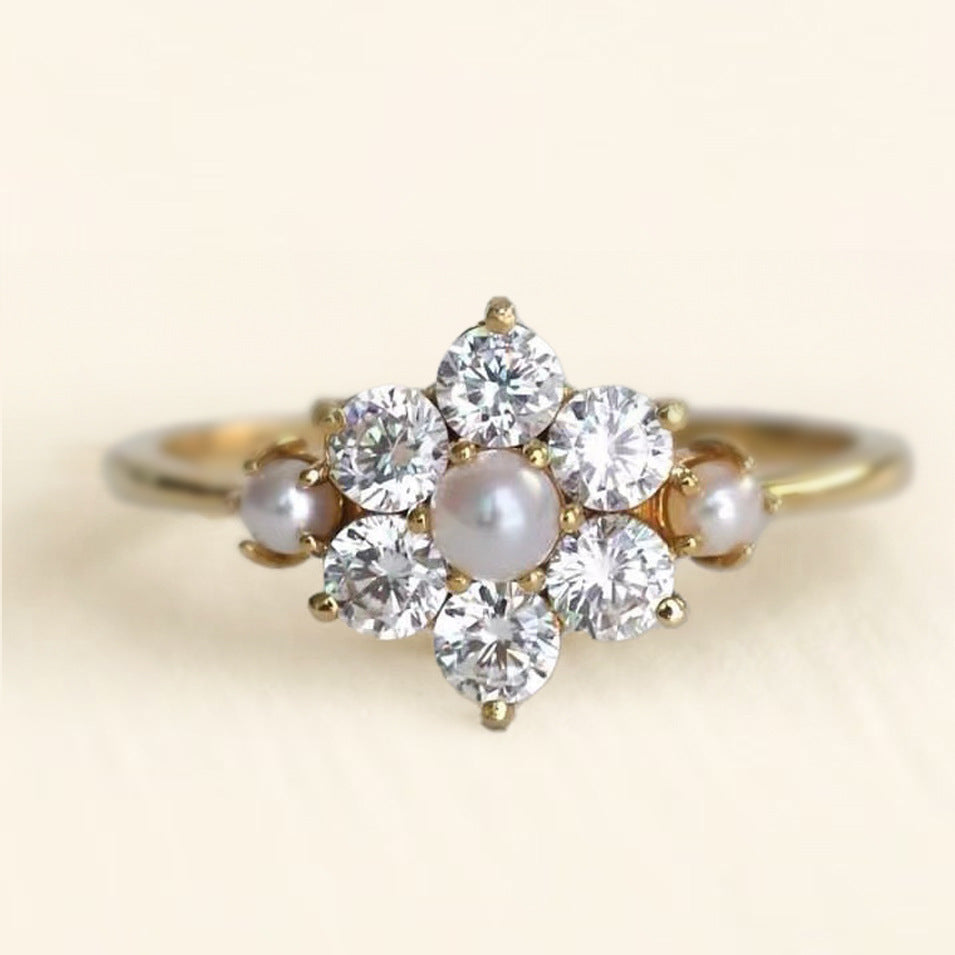 Perle Bague romantique pour moments spéciaux